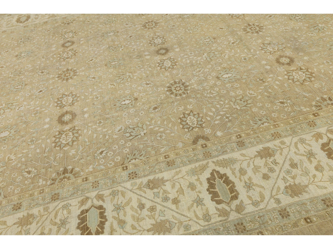 Modern Oushak Wool Rug 12 X 15