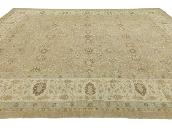 Modern Oushak Wool Rug 12 X 15