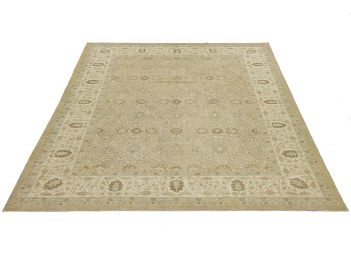 Modern Oushak Wool Rug 12 X 15