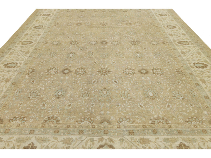 Modern Oushak Wool Rug 12 X 15