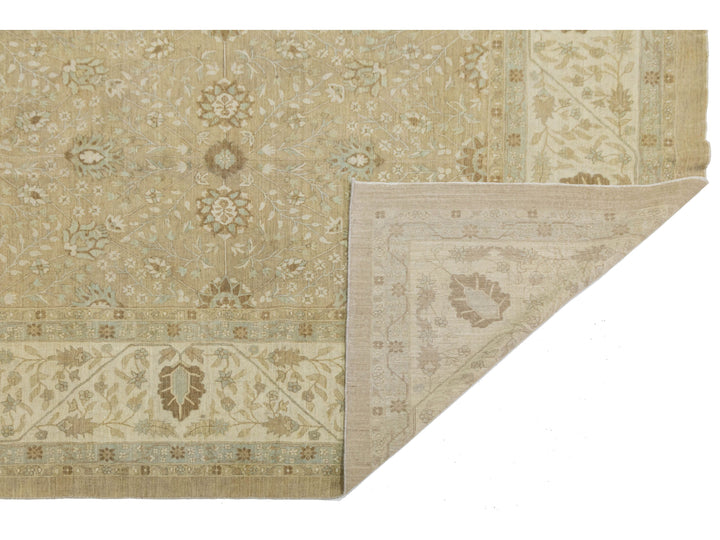 Modern Oushak Wool Rug 12 X 15