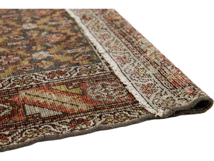 Antique Malayer Wool Runner 3 X 14