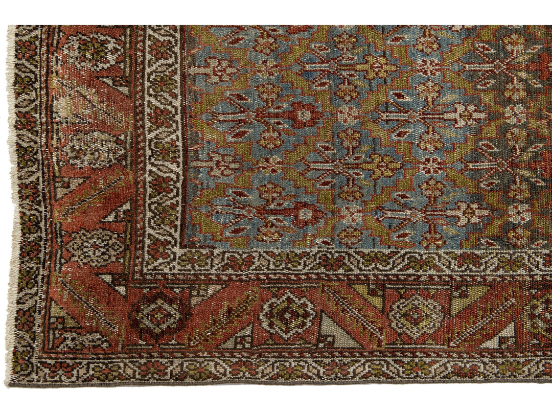 Antique Malayer Wool Runner 3 X 14