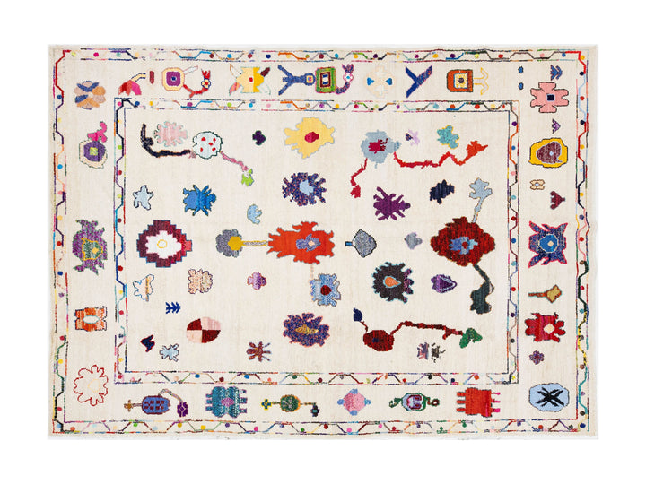 Modern Turkish Oushak Wool Rug 10 X 15