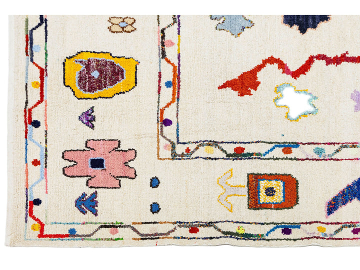 Modern Turkish Oushak Wool Rug 10 X 15