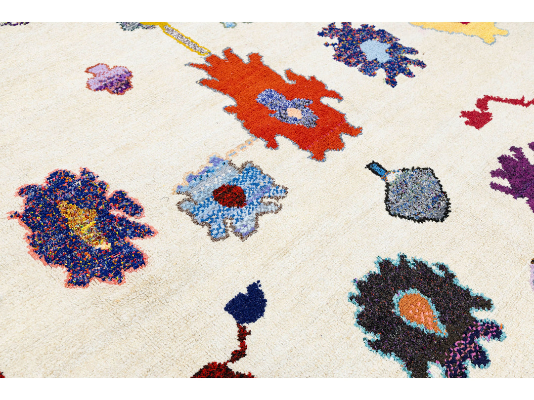 Modern Turkish Oushak Wool Rug 10 X 15