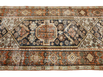 Antique Malayer Wool Runner 3 X 13