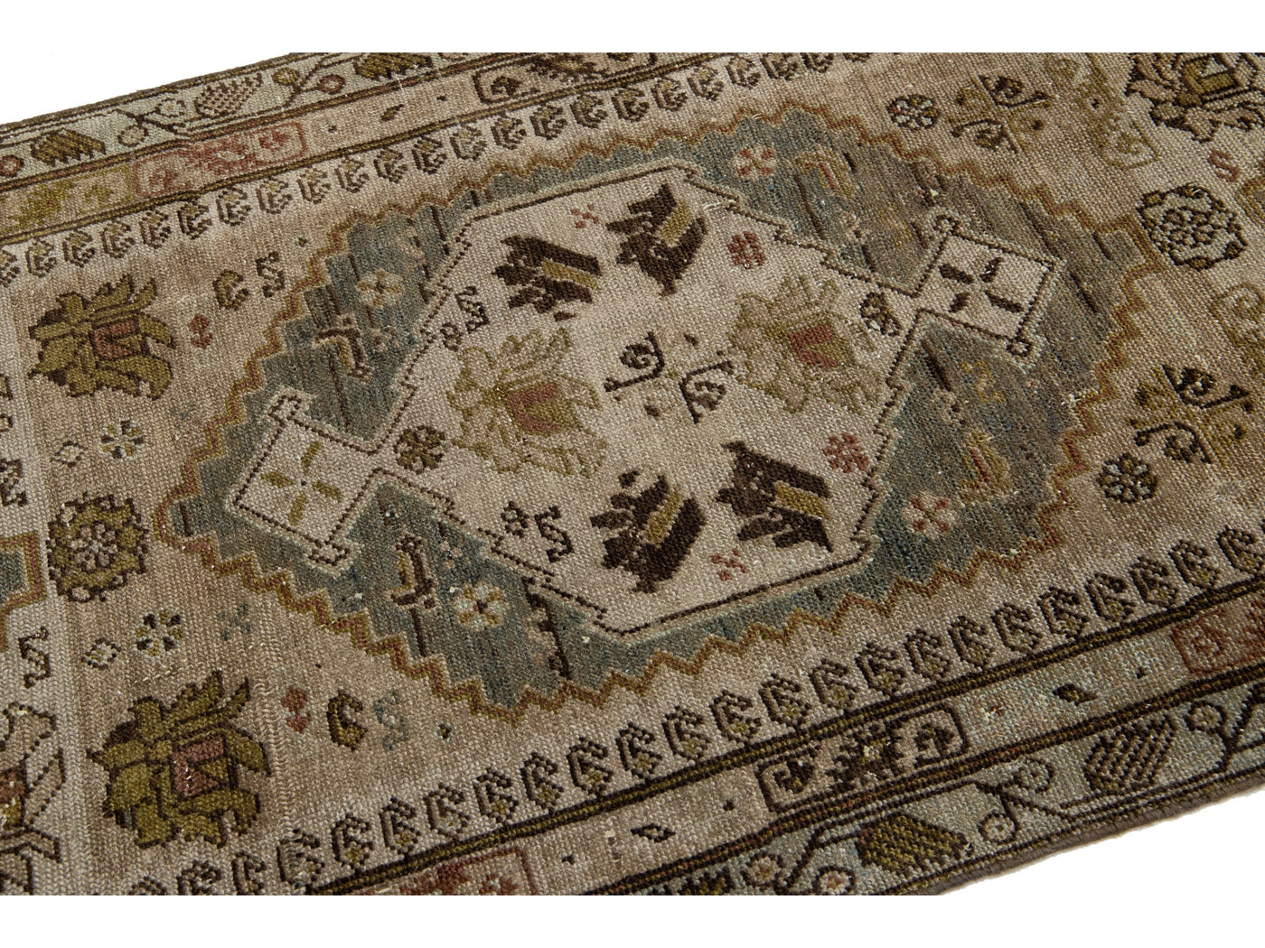 Antique Malayer Wool Runner 3 X 16