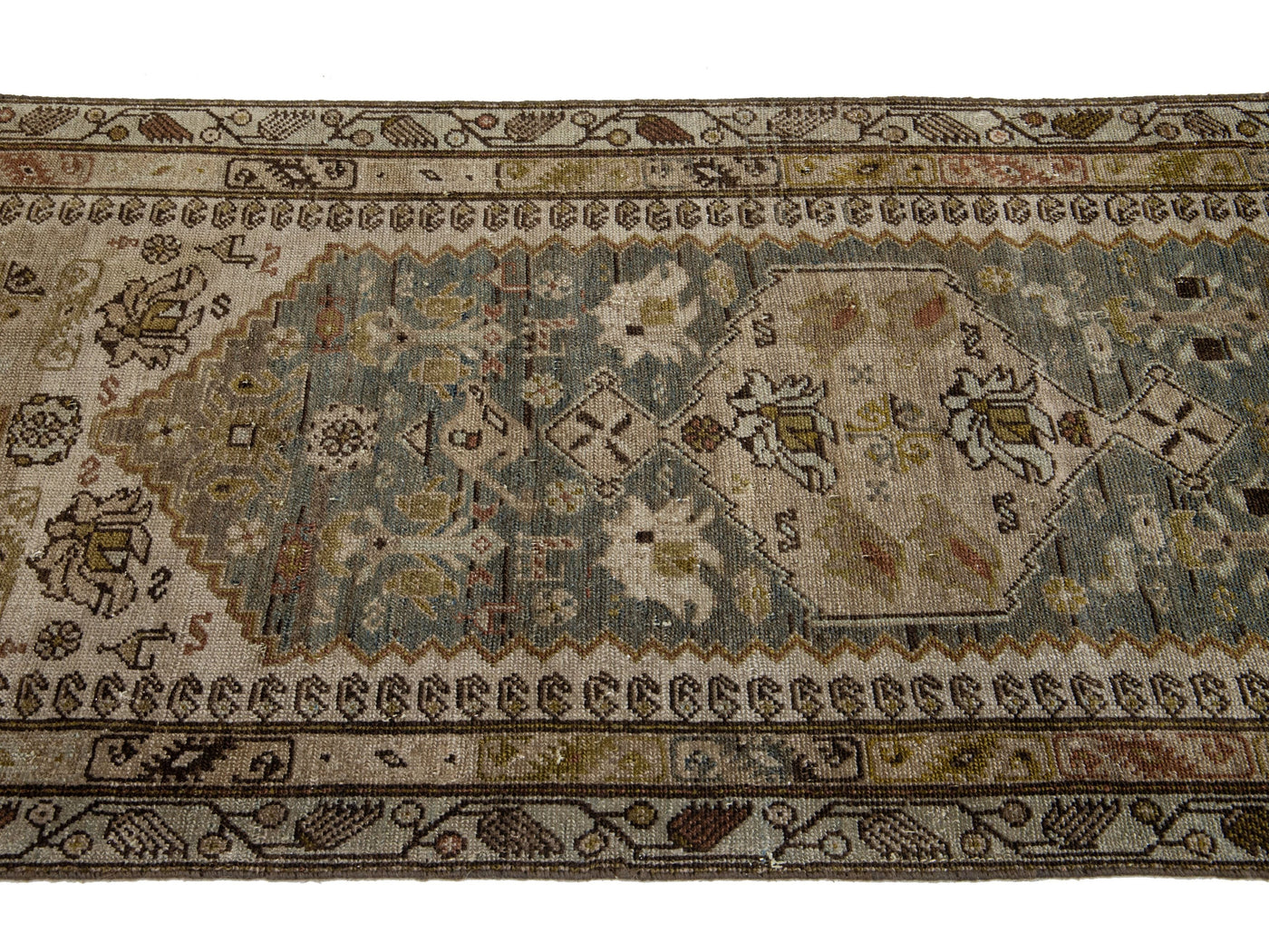 Antique Malayer Wool Runner 3 X 16