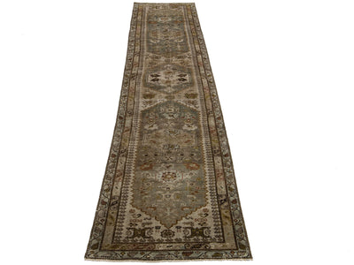 Antique Malayer Wool Runner 3 X 16