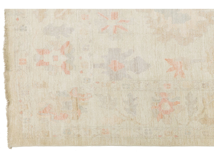 Modern Oushak Wool Rug 12 X 16