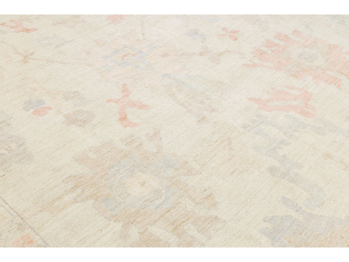 Modern Oushak Wool Rug 12 X 16