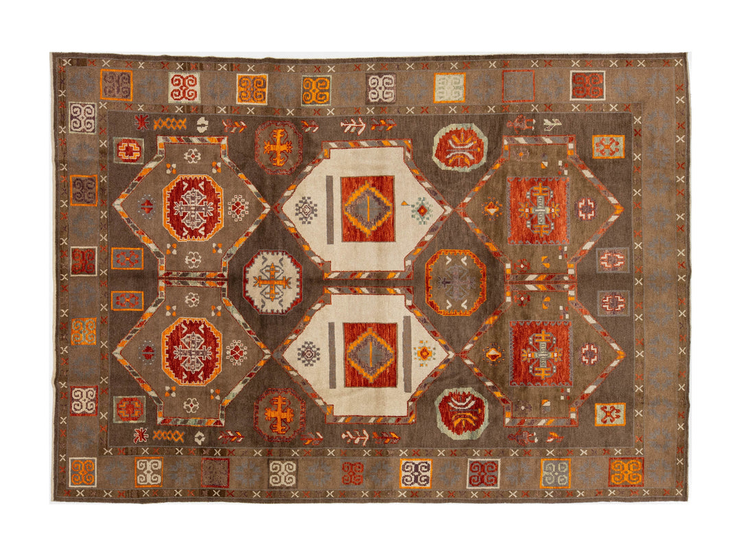 Modern Turkish Kars Wool Rug 10 X 14