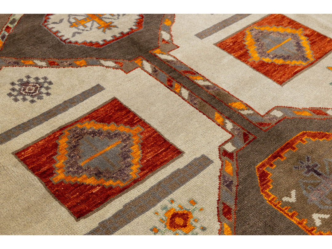 Modern Turkish Kars Wool Rug 10 X 14