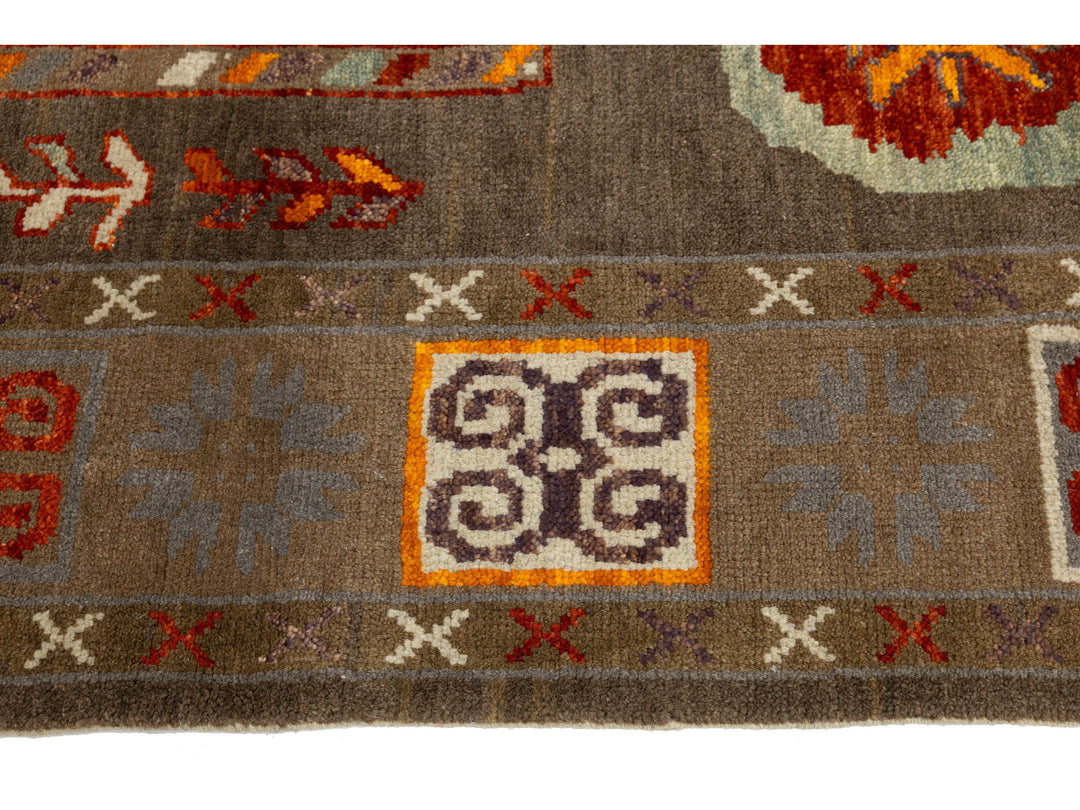 Modern Turkish Kars Wool Rug 10 X 14