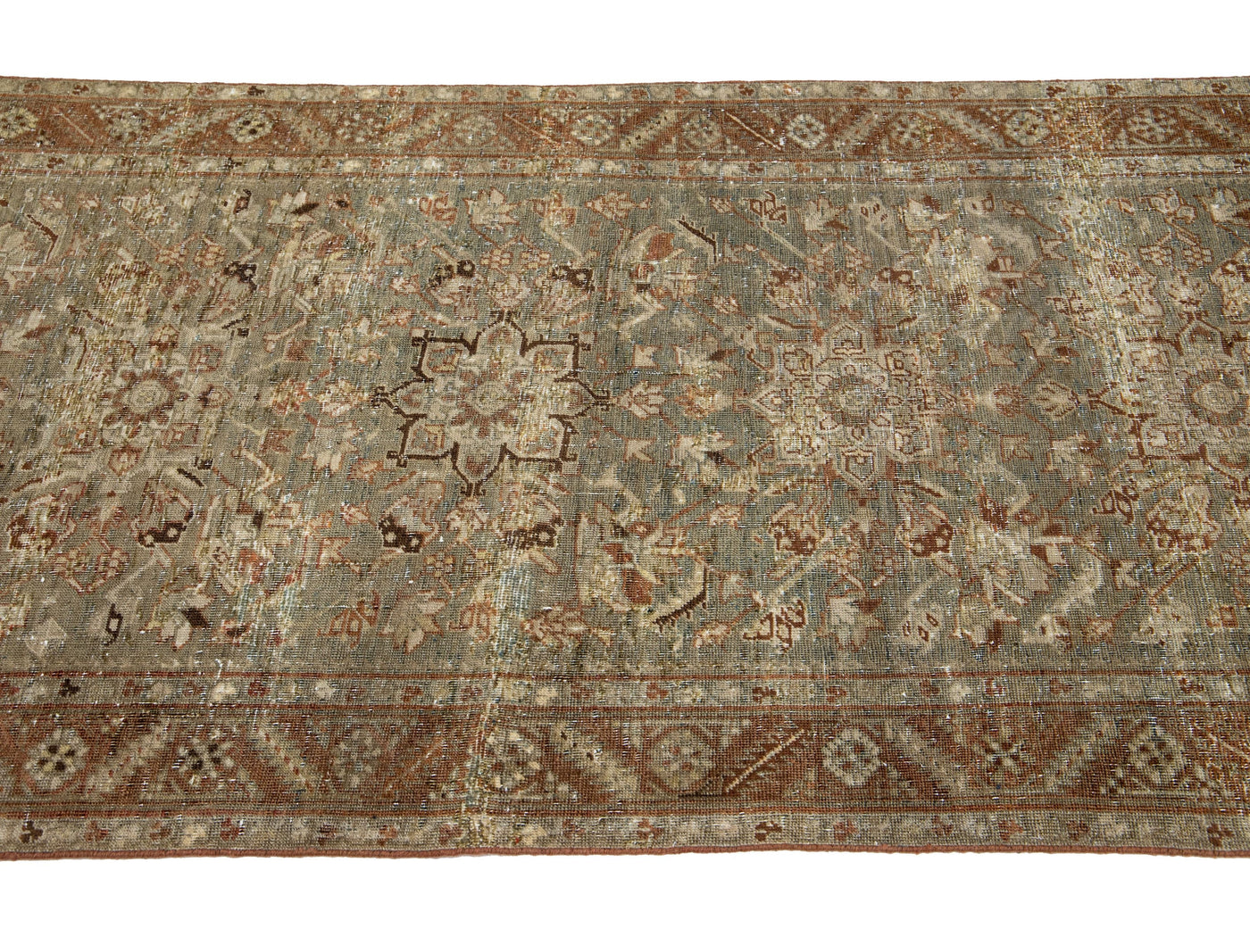 Antique Malayer Wool Runner 3 X 18