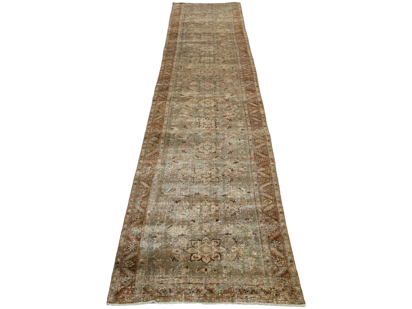 Antique Malayer Wool Runner 3 X 18