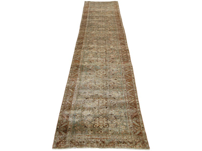 Antique Malayer Wool Runner 3 X 18