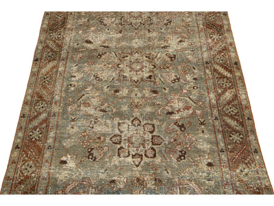 Antique Malayer Wool Runner 3 X 18