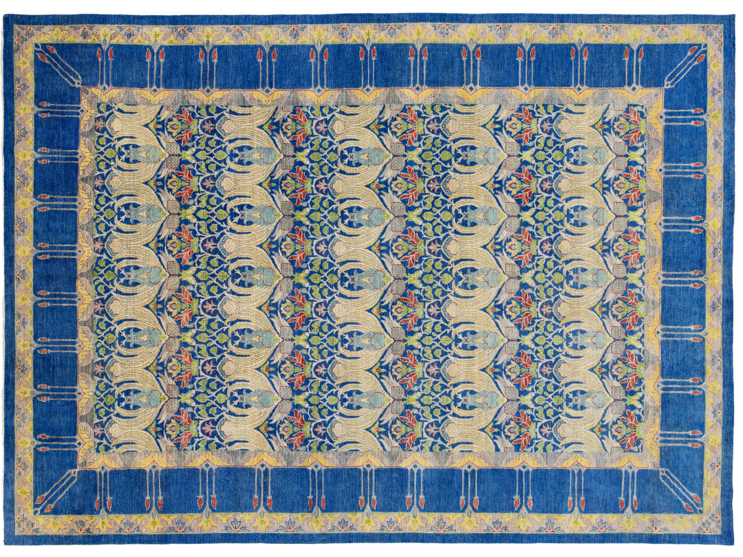 Modern Art &amp; Crafts Wool Rug 10 X 14