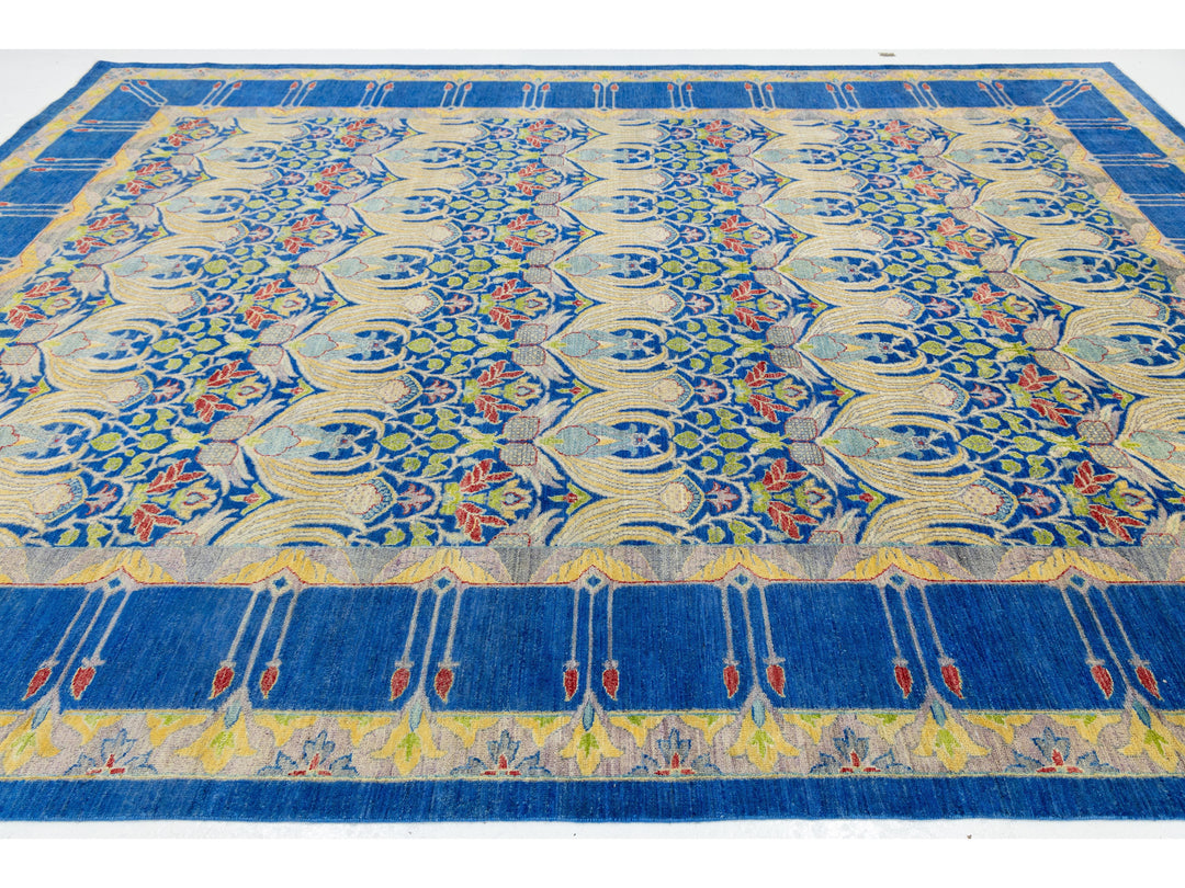Modern Art &amp; Crafts Wool Rug 10 X 14