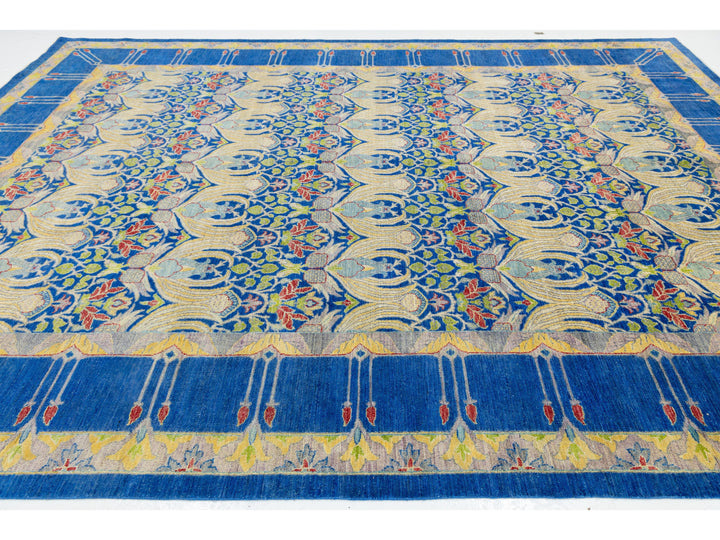 Modern Art &amp; Crafts Wool Rug 10 X 14
