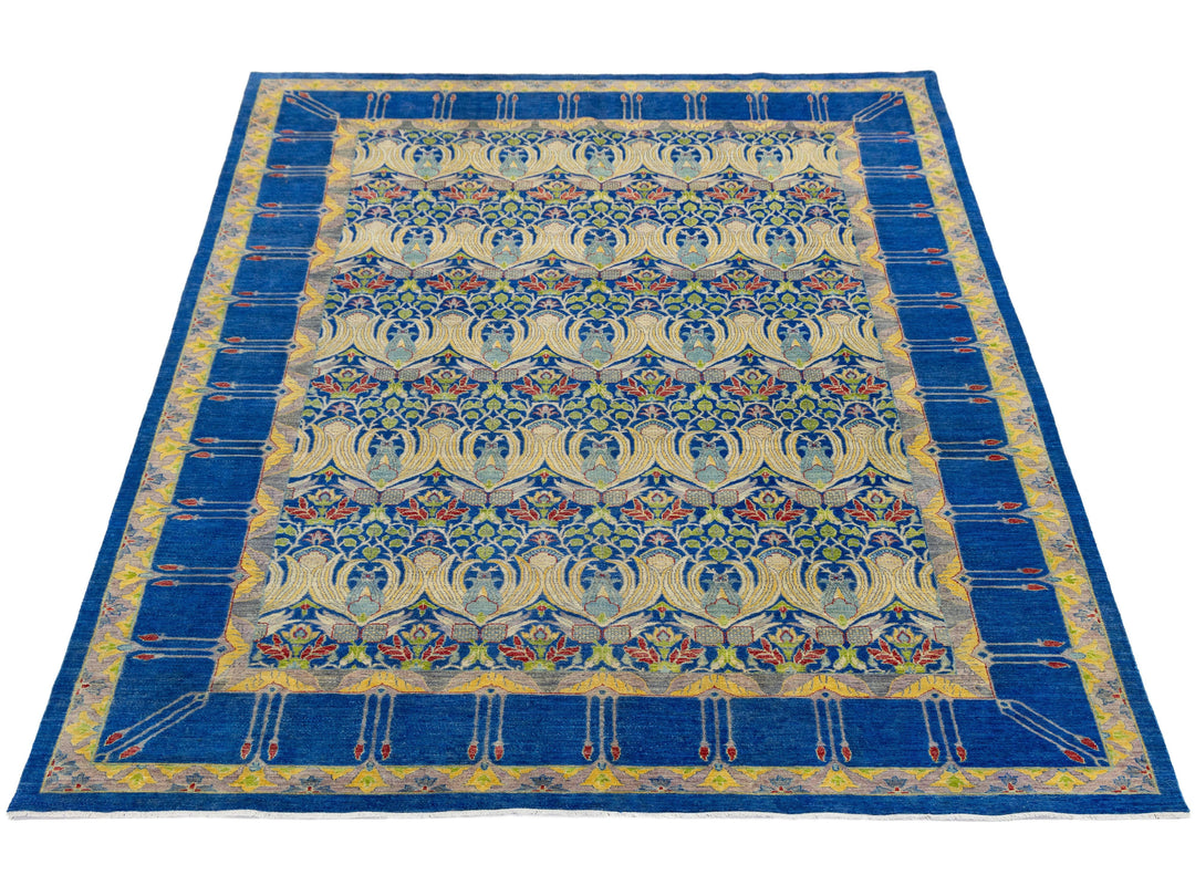 Modern Art &amp; Crafts Wool Rug 10 X 14