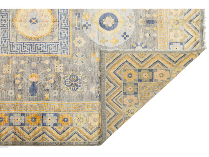 Modern Khotan Wool Rug 10 X 12