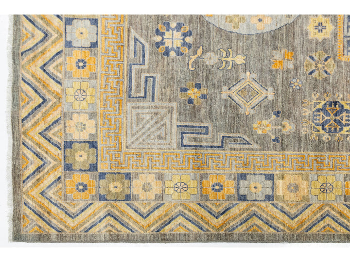 Modern Khotan Wool Rug 10 X 12