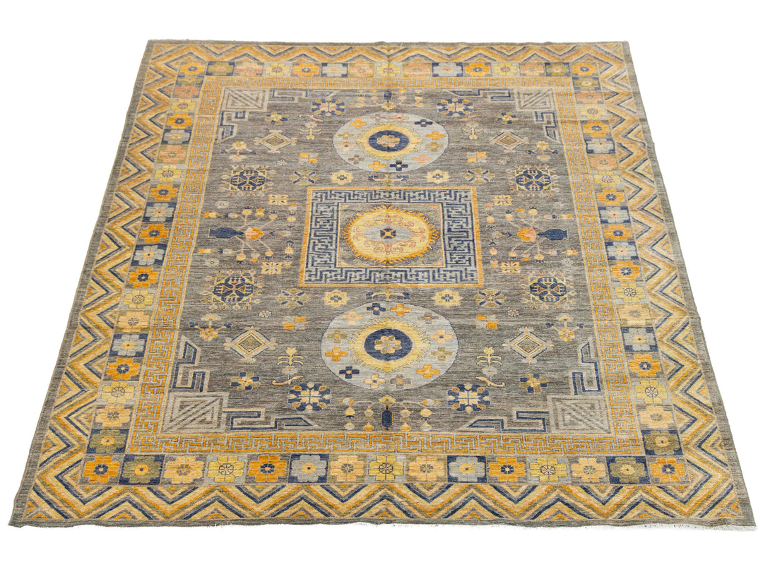Modern Khotan Wool Rug 10 X 12