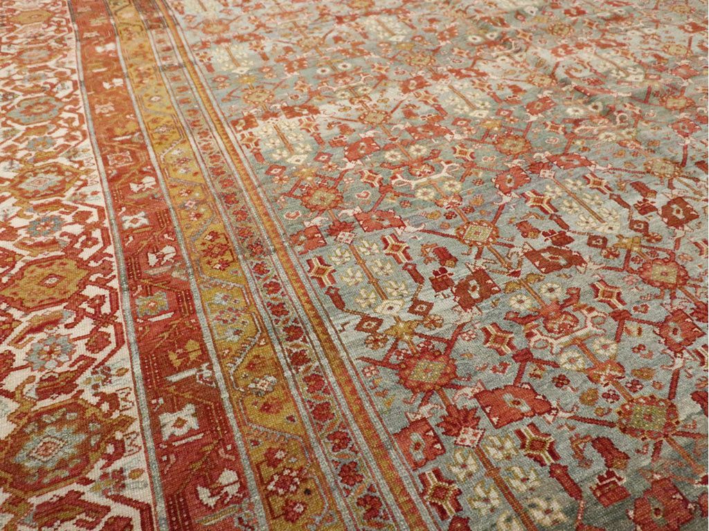 Antique Persian Malayer Wool Rug 14 X 20