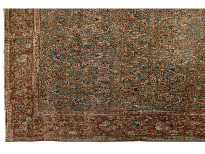 Antique Bidjar Wool Rug 9 X 13
