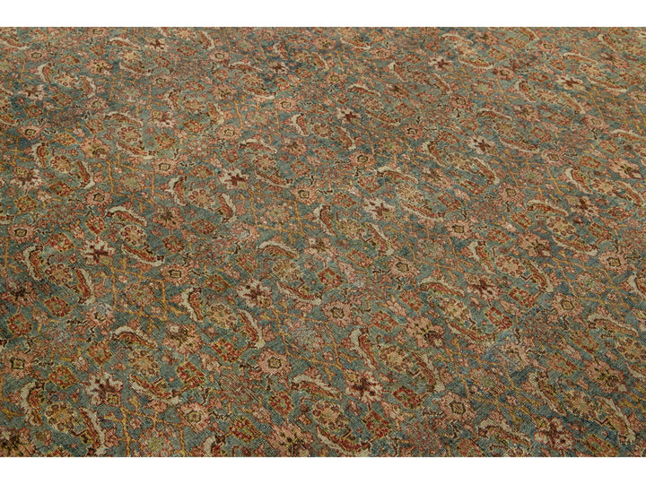 Antique Bidjar Wool Rug 9 X 13