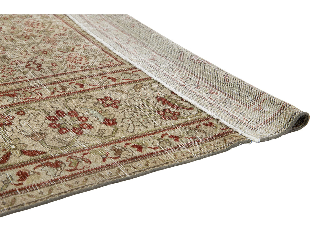 Antique Mahal Wool Rug 10 X 21