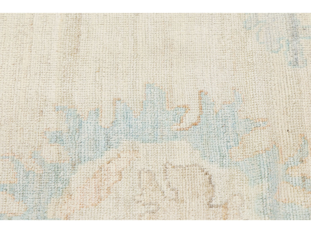 Modern Oushak Wool Rug 10 X 14