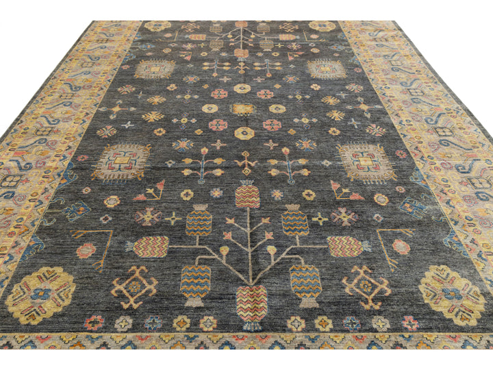 Modern Khotan Wool Rug 10 X 14