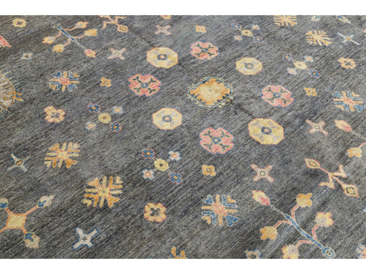 Modern Khotan Wool Rug 10 X 14