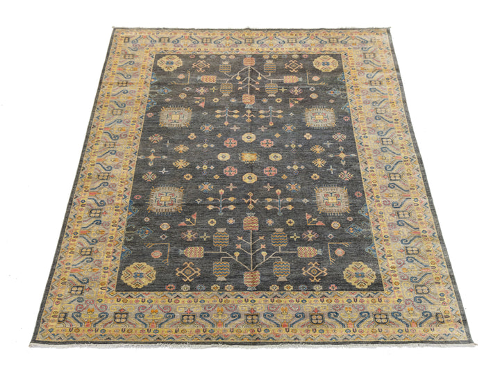 Modern Khotan Wool Rug 10 X 14