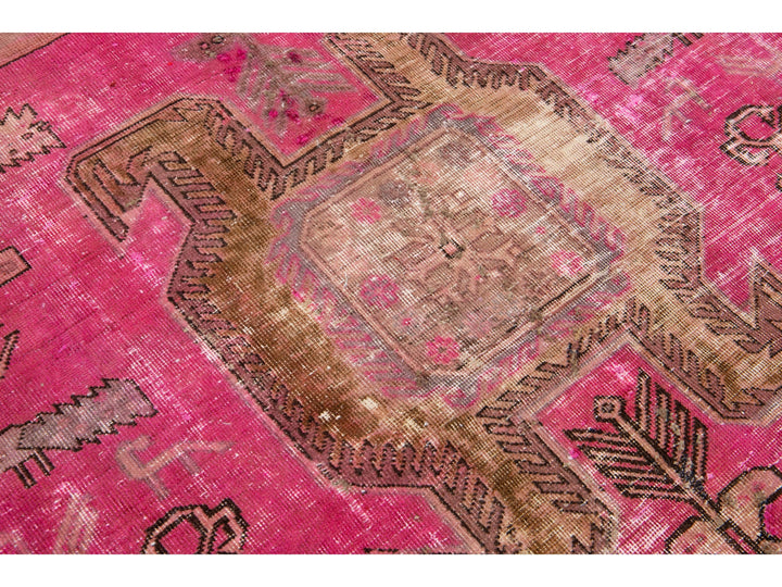 Vintage Distressed Wool Rug 4 X 10