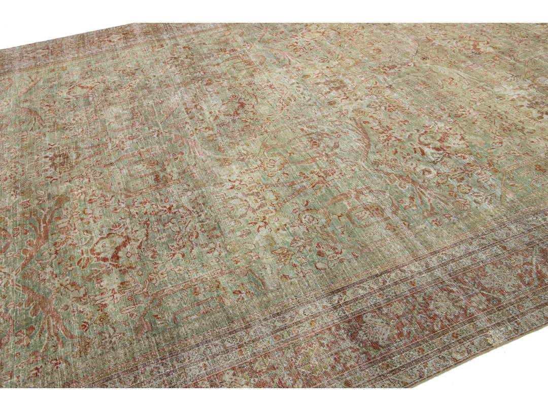 Antique Mahal Wool Rug 10 X 16