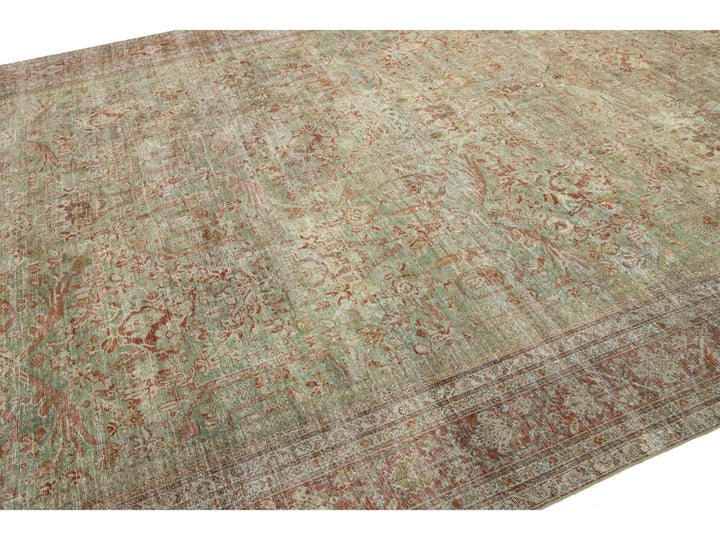 Antique Mahal Wool Rug 10 X 16