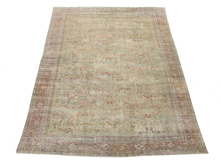 Antique Mahal Wool Rug 10 X 16