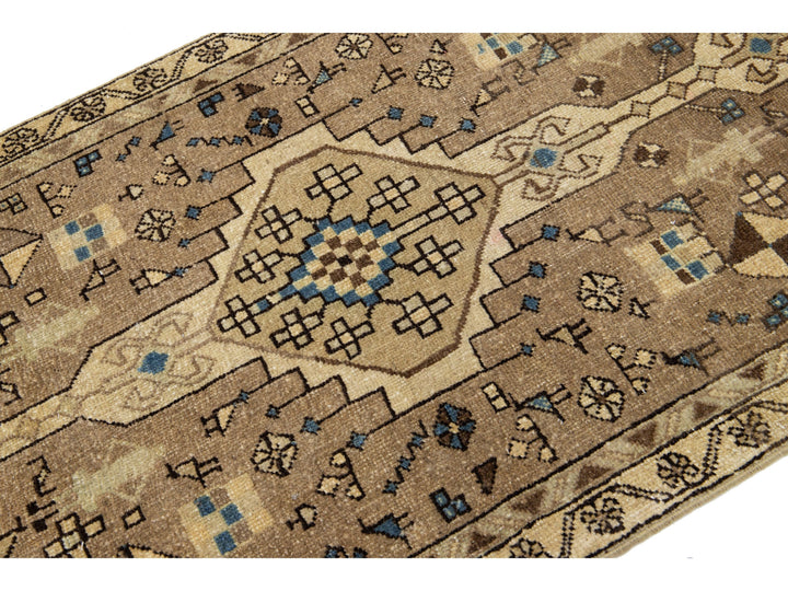 Vintage Distressed Wool Rug 3 X 15