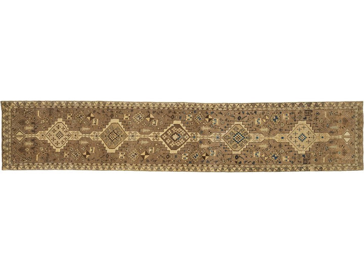 Vintage Distressed Wool Rug 3 X 15