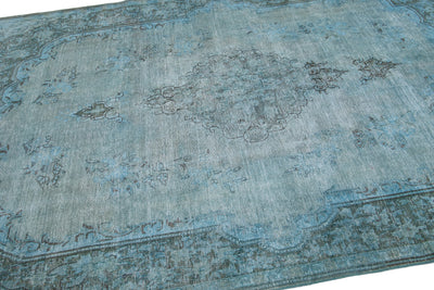 Vintage Overdyed Wool Rug 8 X 10