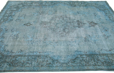 Vintage Overdyed Wool Rug 8 X 10