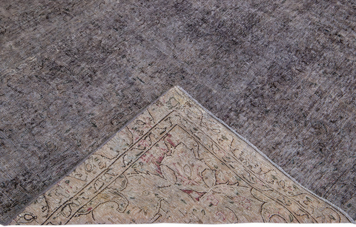 Vintage Overdyed Wool Rug 7 X 10