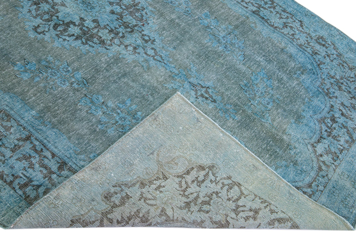 Vintage Overdyed Wool Rug 6 X 10
