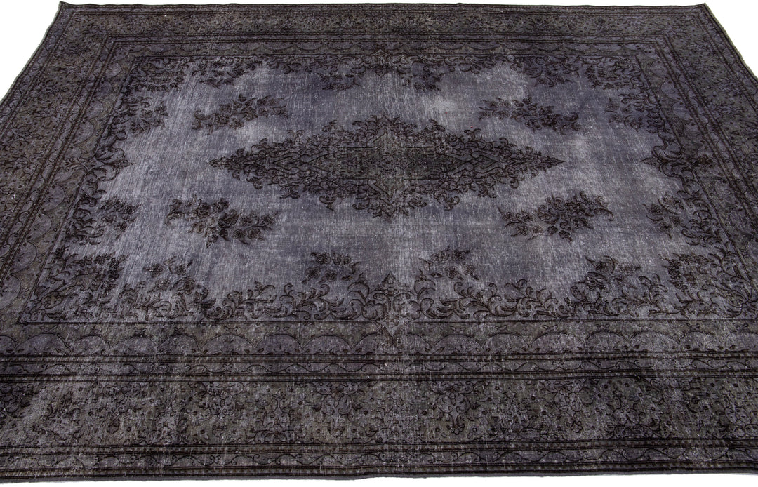 Vintage Overdyed Wool Rug 7 X 10