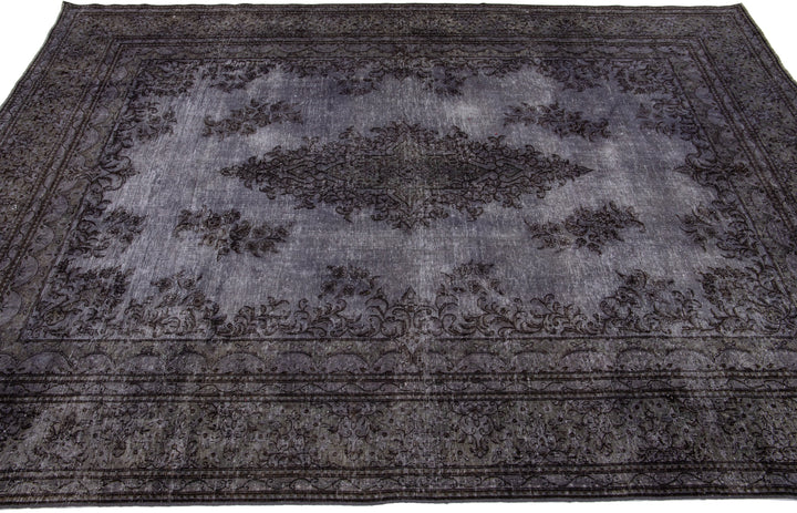 Vintage Overdyed Wool Rug 7 X 10